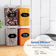 Load image into Gallery viewer, Clear Airtight Food Storage Containers, Stackable &amp; BPA-Free – Set of 4, 7qt