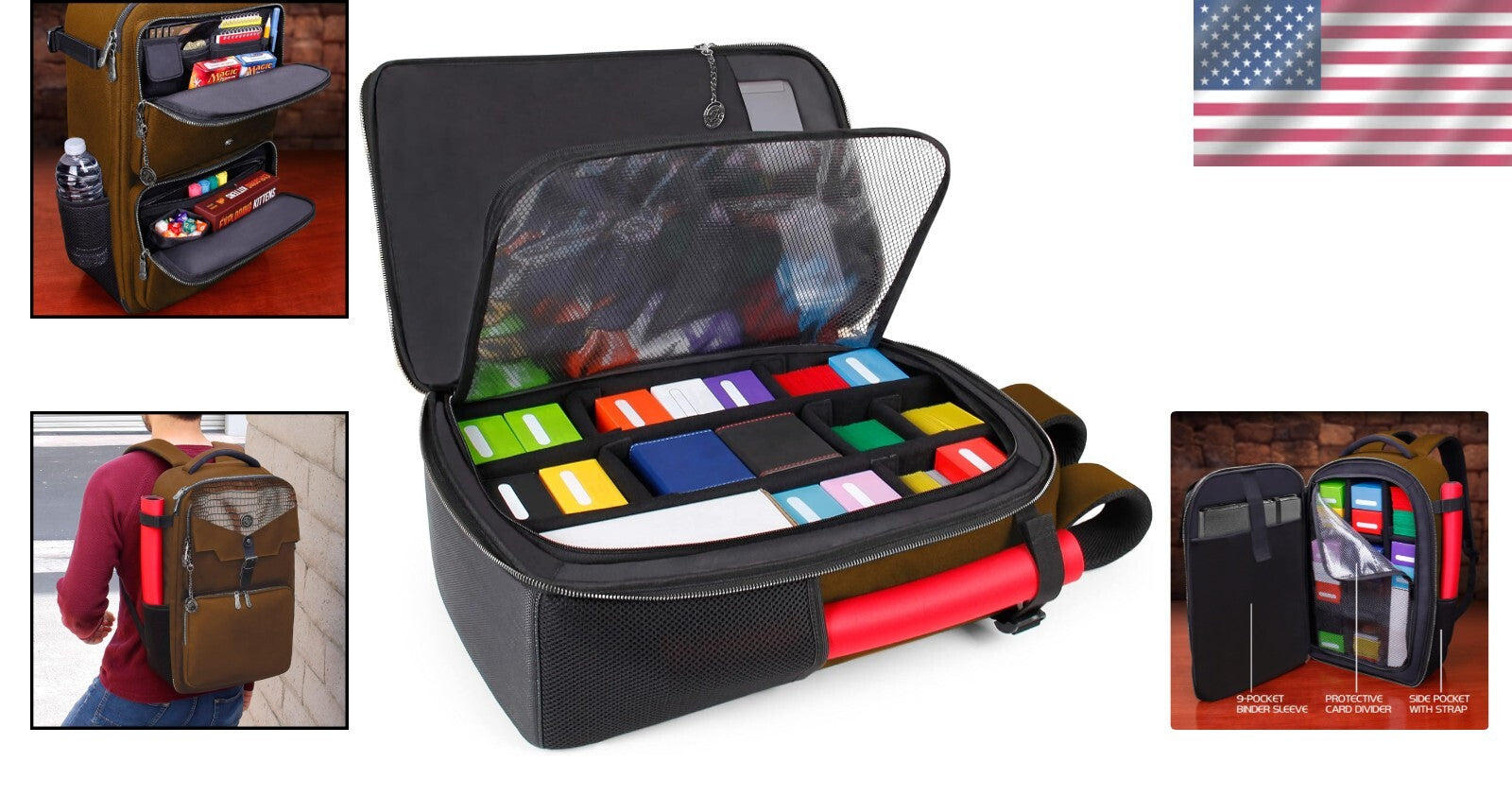 Reinforced MTG Backpack for Card Games - Stylish and Functional Travel Solution