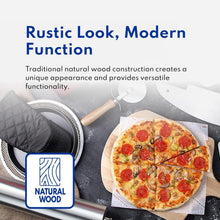 Load image into Gallery viewer, Restaurant-Grade 18" Wooden Pizza Peel with 24" Handle - Sturdy and Lightweight