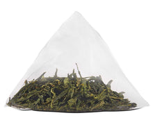 Load image into Gallery viewer, 100 Count Pyramid Sachets of Whole Leaf Organic Green Tea - Light &amp; Sweet Flavor