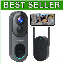 Load image into Gallery viewer, AI Motion-Sensing 5MP Wireless Doorbell Camera with 360° View &amp; Local Storage