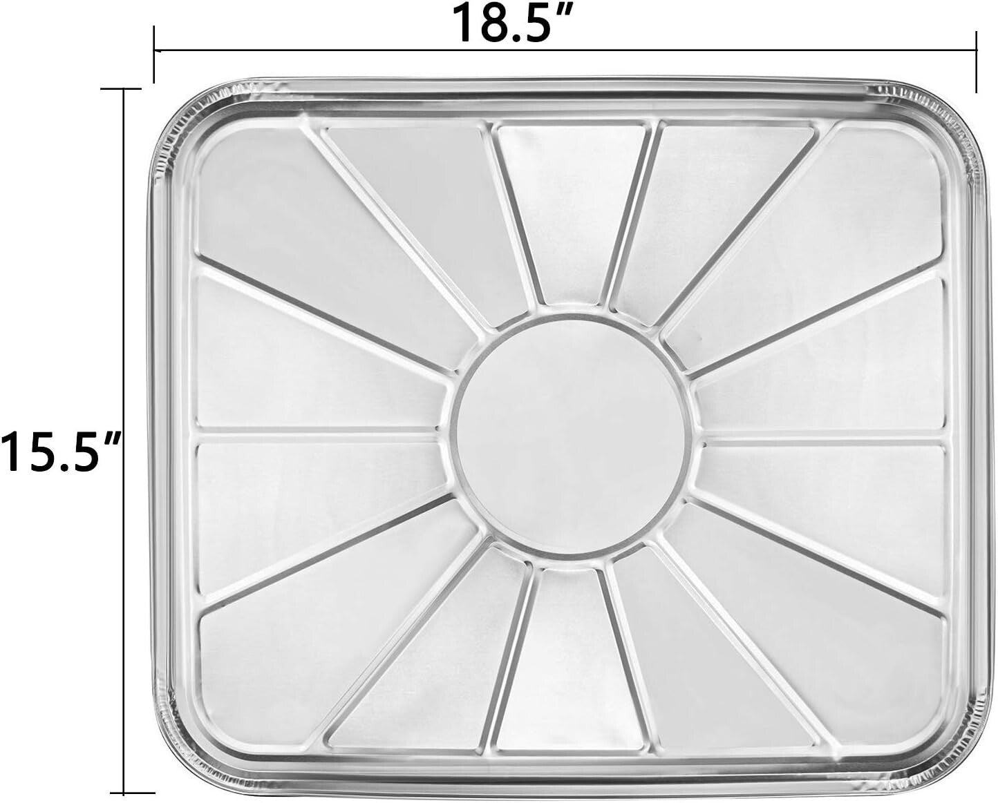Premium Quality Aluminum Foil Oven Liners - 30 Disposable Drip Pans, 18.5 x 15.5