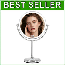 Load image into Gallery viewer, High-Definition 9" Rechargeable Makeup Mirror - Touch Dimmable &amp; Travel-Friendly