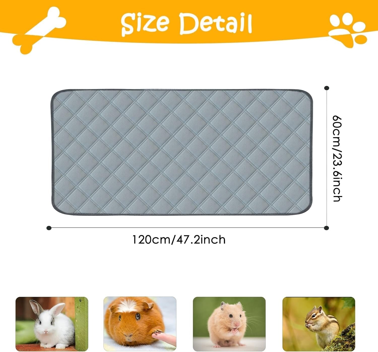 Multi-Layer Washable Guinea Pig Pads - Eco-Friendly 4-Pack Bedding Solution