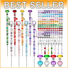 Load image into Gallery viewer, All-Season DIY Fairy Wand Garden Stake Kit - 238 Beads, Pendants, and Components