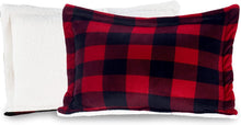Load image into Gallery viewer, Cozy King Comforter Set - Reversible Micromink Plaid with Pillow Shams, Washable