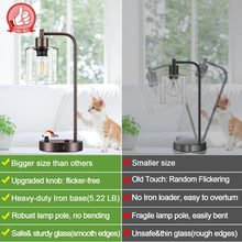 Load image into Gallery viewer, Elegant 2 Light Set: Fully Dimmable Oil Rubbed Bronze Lamps with USB Charging