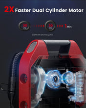 Load image into Gallery viewer, VORTEX Cordless Tire Inflator - 160 PSI Portable Air Compressor with LED Light