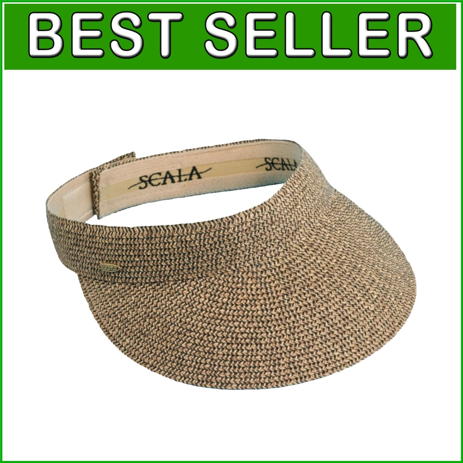 Lightweight Women's Paper Braid Visor - Hand-Washable & Adjustable Design