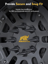 Load image into Gallery viewer, Premium 9/16-18 Spike Lug Nuts - 32 PCS Black Acorn Style for Dodge and Ford