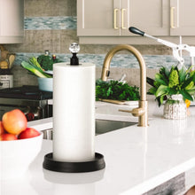 Load image into Gallery viewer, Sturdy Matte Black Paper Towel Holder - Easy Install 2 Pack for Modern Homes