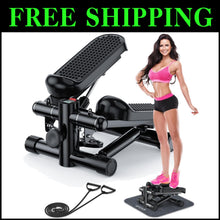 Load image into Gallery viewer, Portable Mini Stepper with Resistance Bands - Adjustable Height 330LBS Capacity