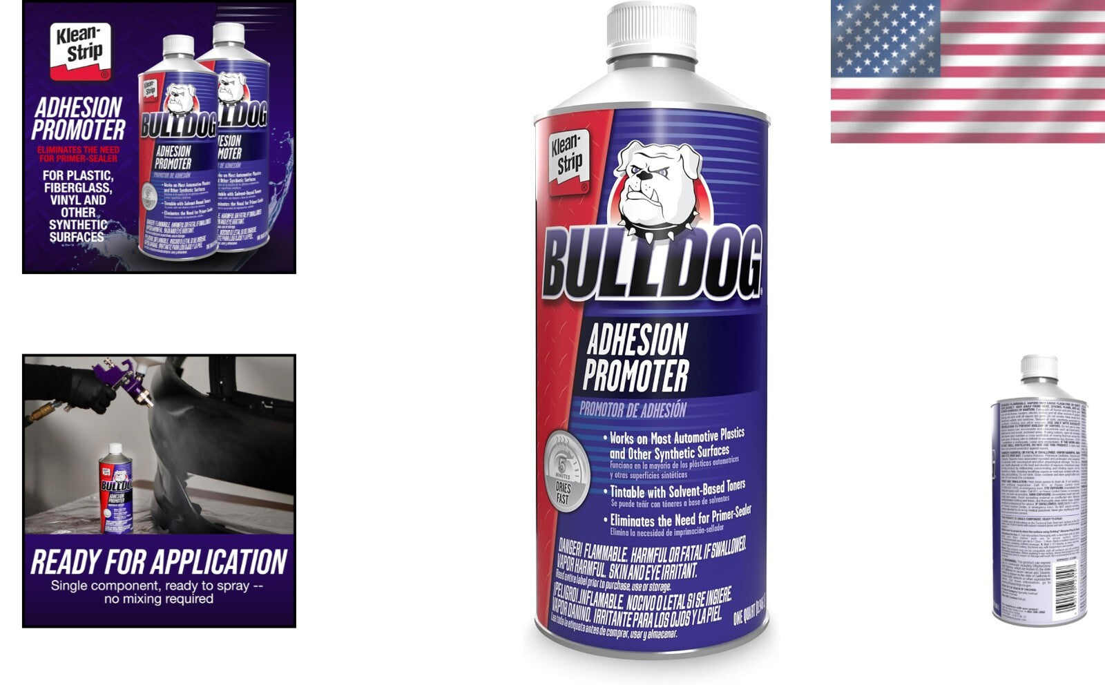 1 Quart Bulldog Adhesion Promoter for Superior Paint Prep on Metal & Fiberglass
