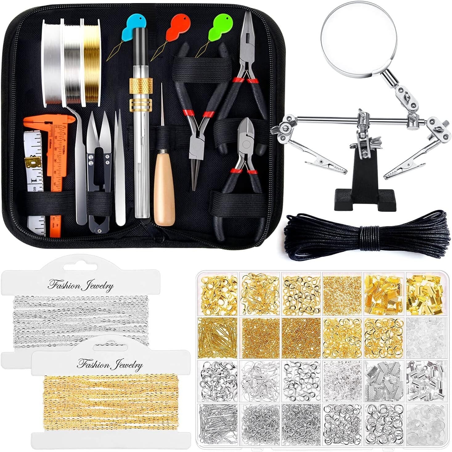 All-in-One Jewelry Making Supplies for DIY Crafts - 1857 Essential Pieces