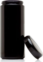 Load image into Gallery viewer, Classic Airtight Glass Jar - 1L UV Black Storage with Screw Top Lid, 3 Pack