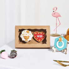 Load image into Gallery viewer, Chocolate &amp; Macaron Bakery Boxes - 100 Pack Stylish with Clear Viewing Window
