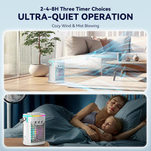Load image into Gallery viewer, Whisper-Quiet Personal Air Conditioner with Remote, Timer &amp; Colorful Night Light