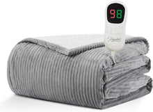 Load image into Gallery viewer, ETL Certified Plush Electric Blanket 72"x84" - Over-Heat Protection for Safety