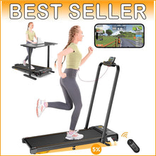 Load image into Gallery viewer, Foldable Under Desk Treadmill with Bluetooth &amp; 3-Way Control - Silent Operation