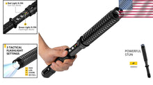 Load image into Gallery viewer, Lightweight Rechargeable Self-Defense Flashlight with Adjustable Length &amp; Power