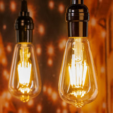 Load image into Gallery viewer, Vintage Style 12-Pack E26 Edison Bulbs - Energy Efficient Warm White Light
