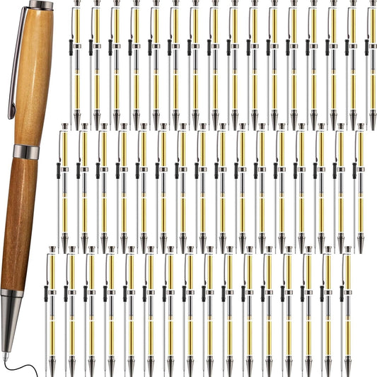 Durable 48 Pcs Slimline Pen Turning Kits - Includes Black Refills for Crafting