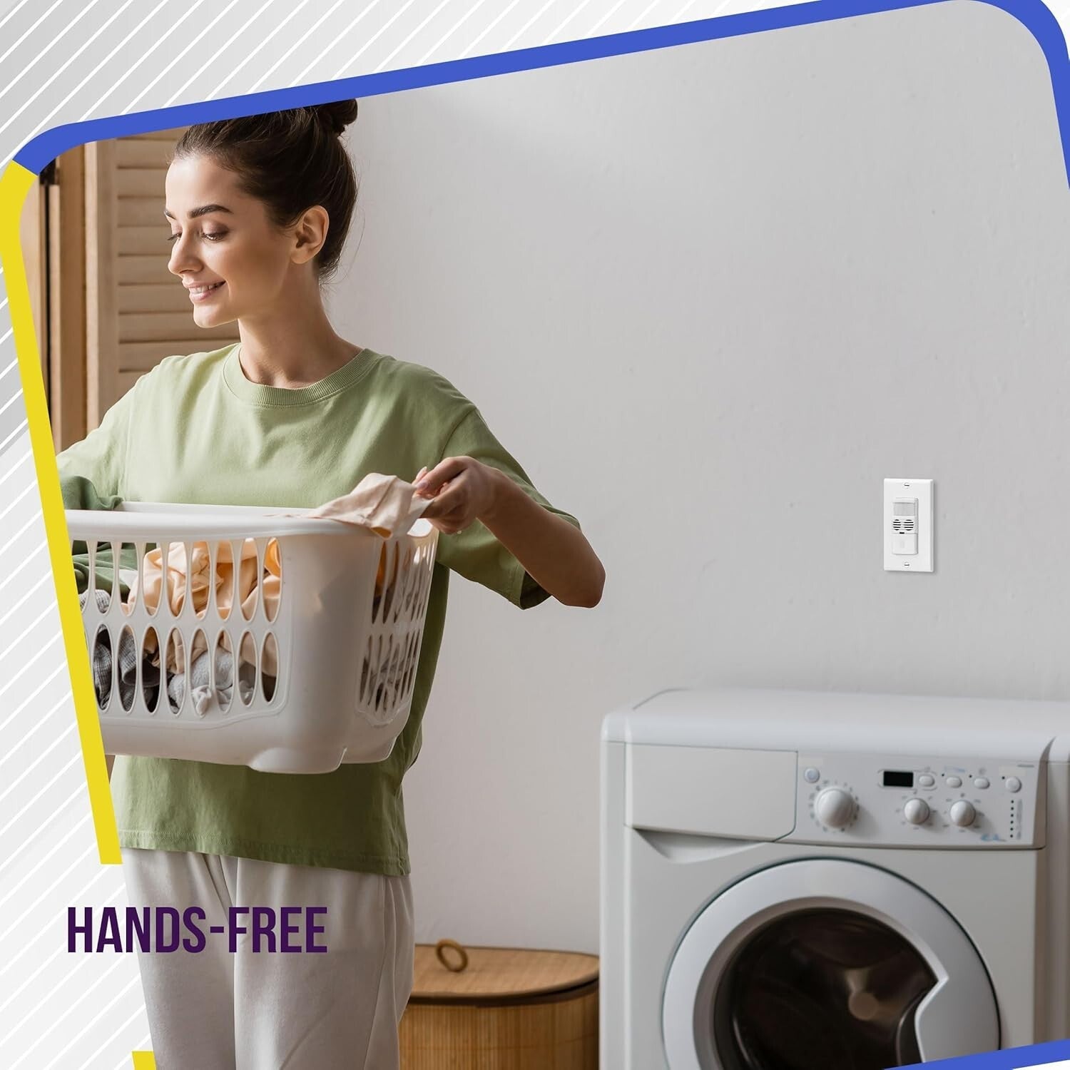 Smart Motion Sensor Switch - Ultrasonic & PIR Dual Tech for Accurate Lighting