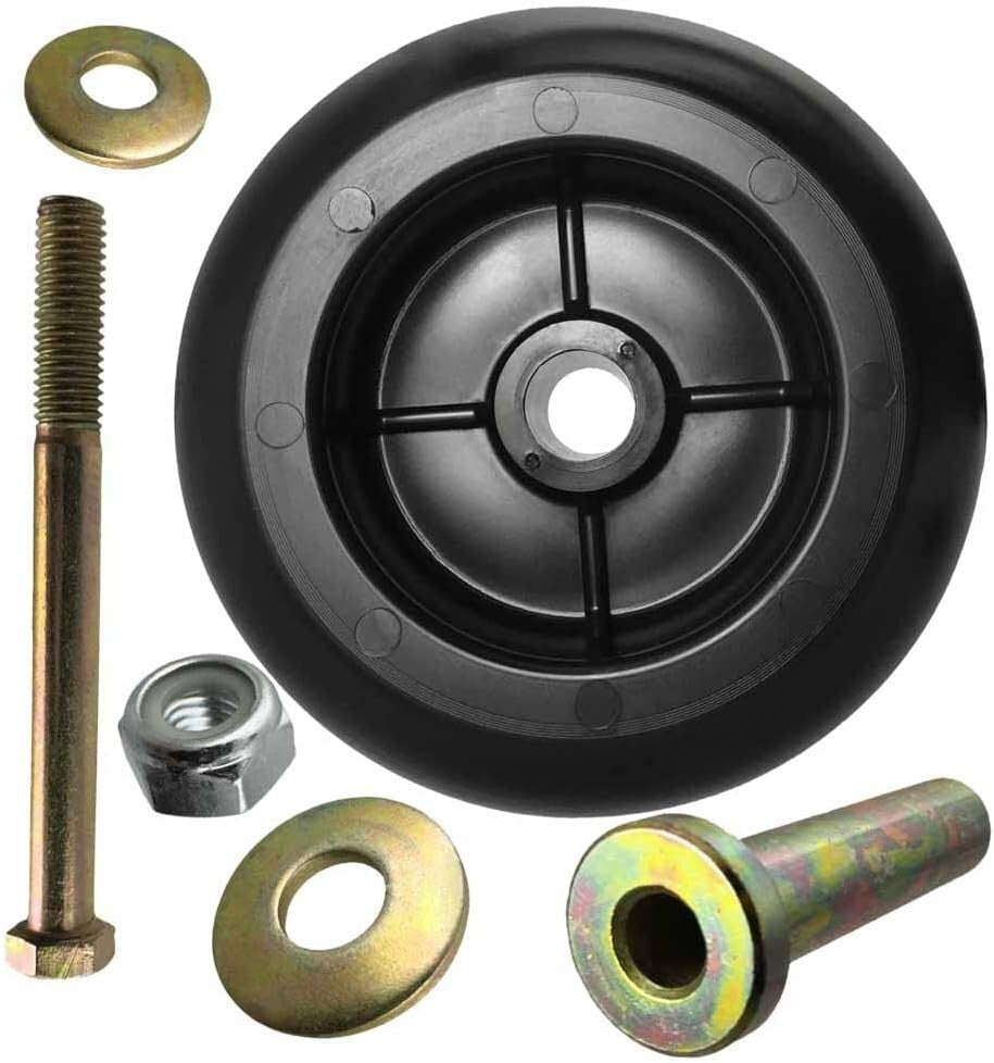 Durable Aftermarket 5" Deck Wheel Kit with Hardware for Lawn Mowers - 6 Pack