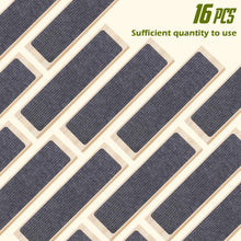 Load image into Gallery viewer, Durable 16 Pack Grey Anti-Slip Stair Treads - Noise Reduction &amp; Safety Design