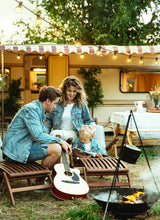 Load image into Gallery viewer, 75FT Waterproof Solar String Lights with 35 Dimmable LED Bulbs &amp; Remote Control