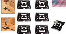 Load image into Gallery viewer, Heavy-Duty E-Track Tie-Downs: 6-Pack Mini Plates for Secure Cargo Transport