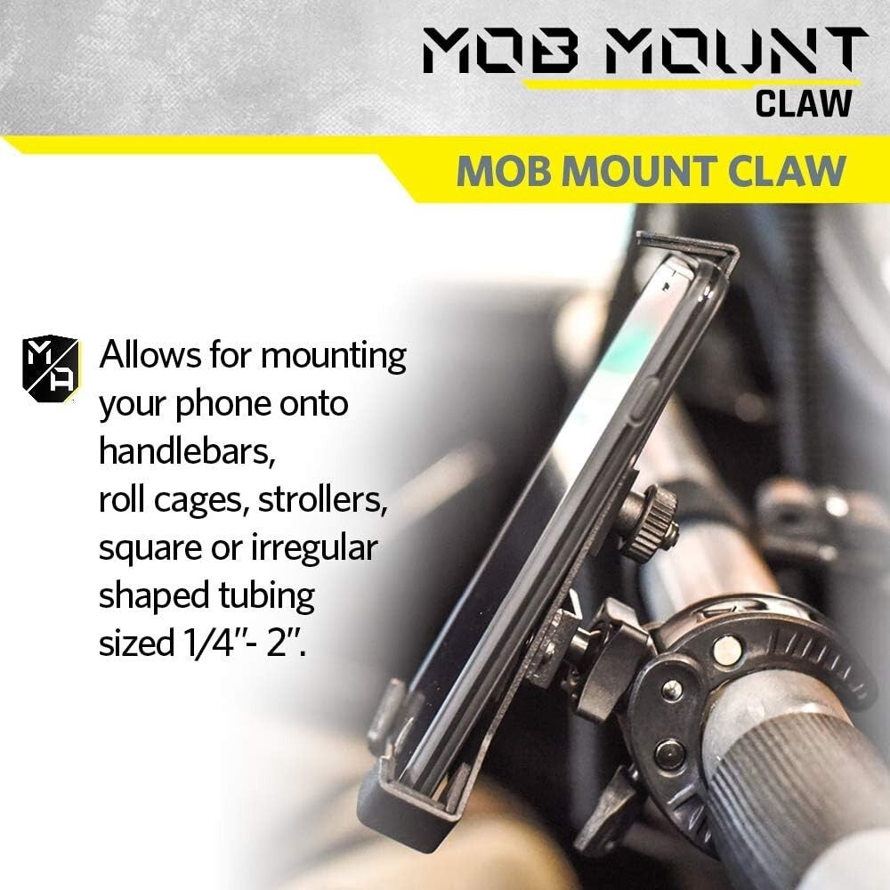 Durable & Lightweight Mob Mount Claw - Secure Smartphone Holder for All Vehicles