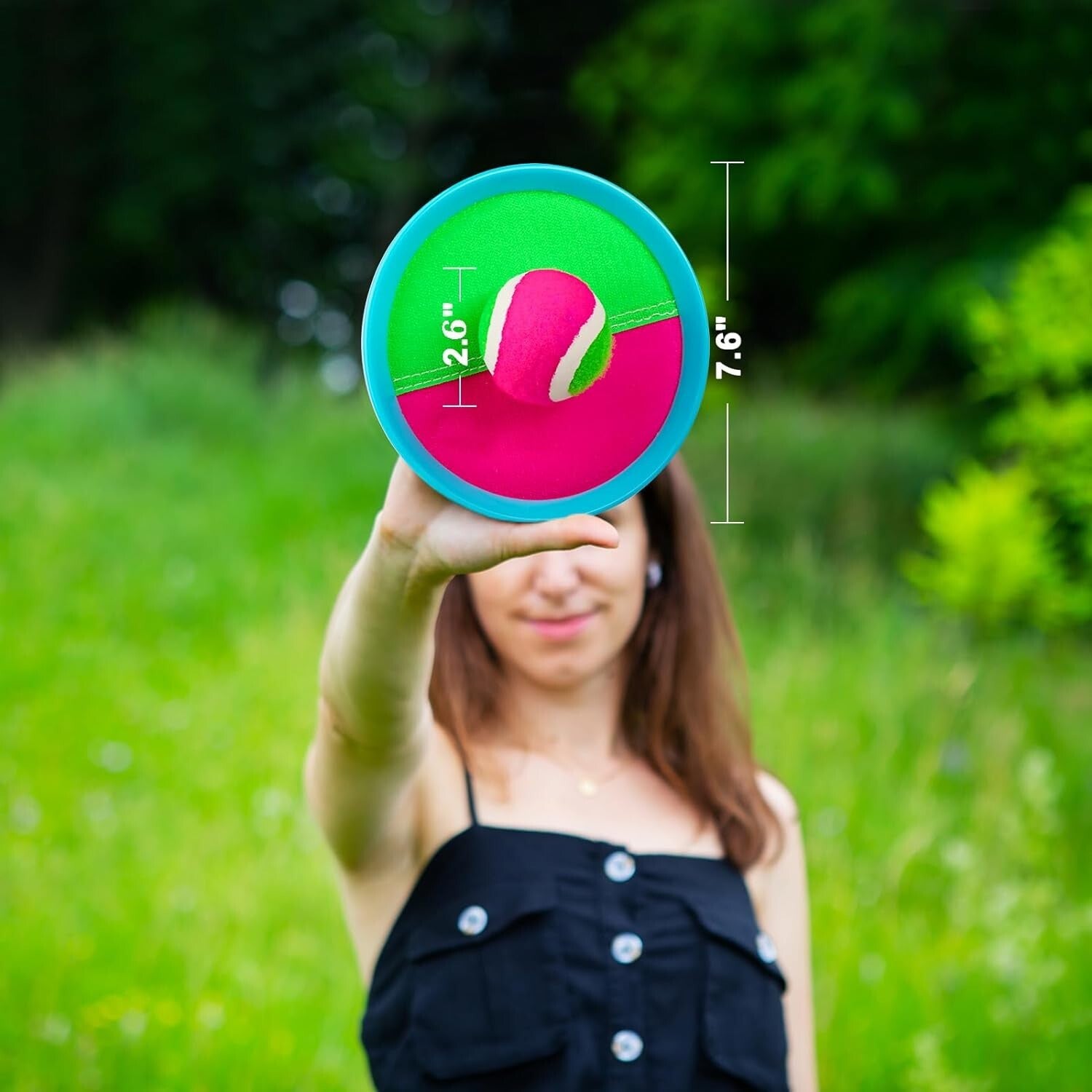 Outdoor Toss and Catch Paddles Set with Sticky Balls - Hours of Fun for Kids!