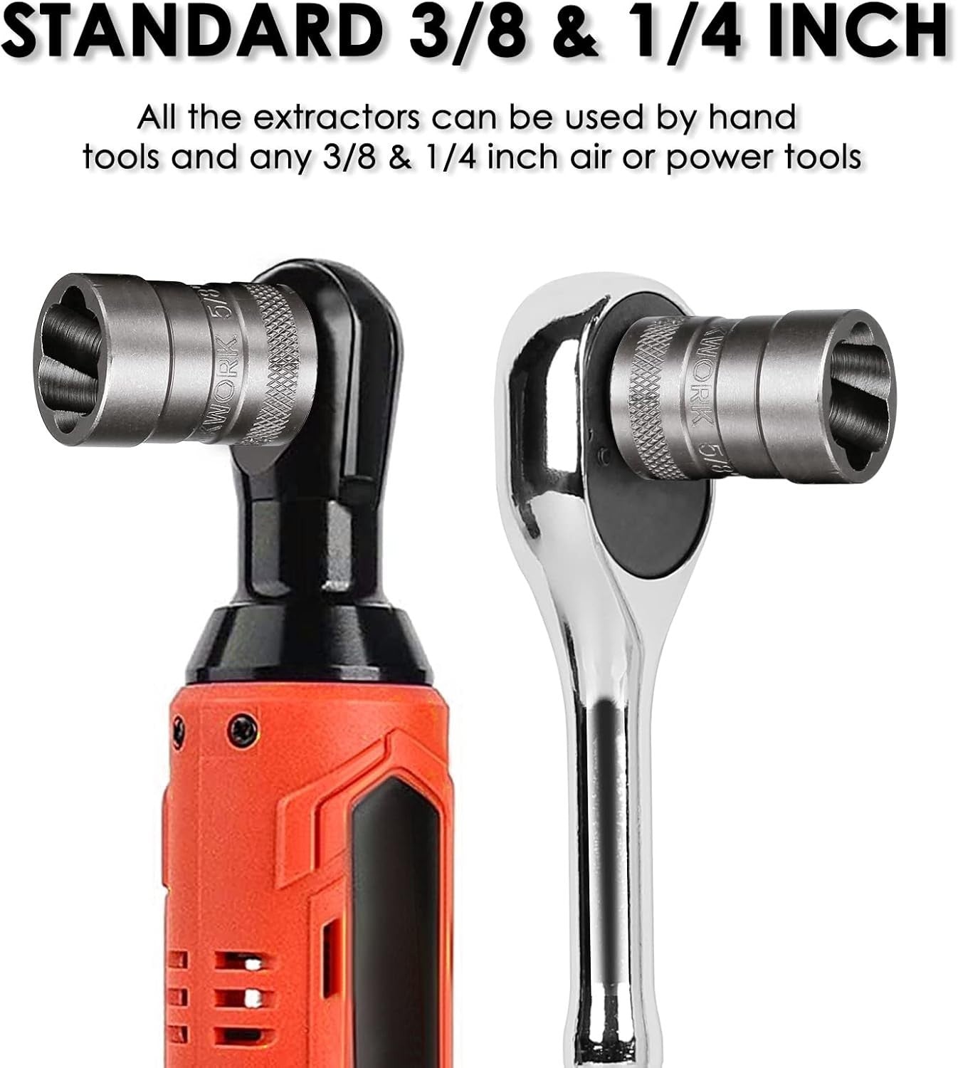 Effortless Bolt Extraction: 32-Piece Rounded Remover Set for Damaged Fasteners