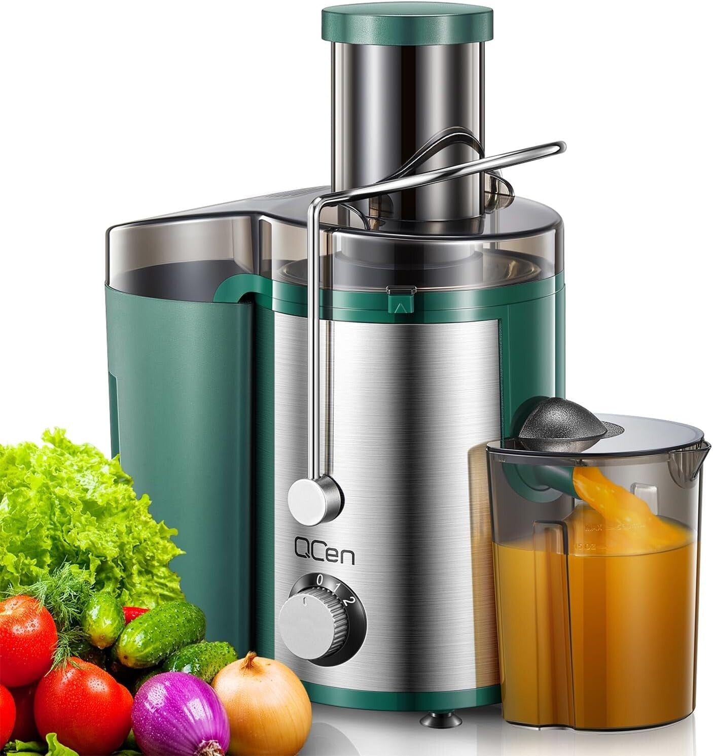 Dishwasher Safe Juicer Machine with Wide Mouth & 2 Speeds – Effortless Juicing