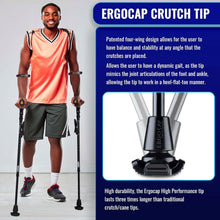 Load image into Gallery viewer, Ergonomic Forearm Crutches with Knee-Rests &amp; LED Lights - Adjustable 5' to 6'6"