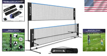 Load image into Gallery viewer, Strong &amp; Durable Height Adjustable Badminton Net - 10ft, 14ft, 17ft for All Ages
