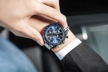 Load image into Gallery viewer, Premium Waterproof Quartz Watch for Men - Stylish Leather &amp; Luminescent Details