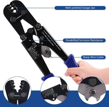 Load image into Gallery viewer, Versatile 1/8'' Wire Rope Crimping Tool Kit: Ideal for DIY &amp; Outdoor Projects