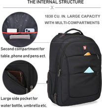 Load image into Gallery viewer, 17.3-Inch Rolling Laptop Backpack with Wheels - Business Travel Convenience