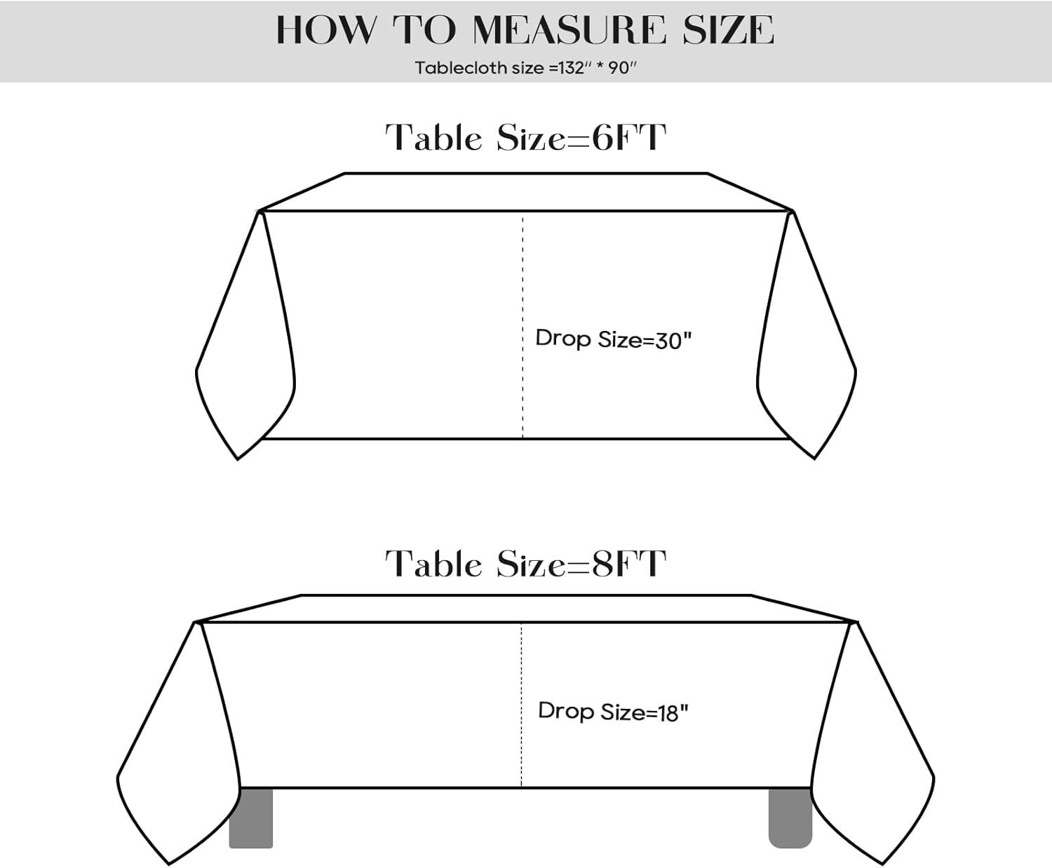 Elegant 5 Pack White 90x132 Inch Tablecloths for Stylish Dining Experiences