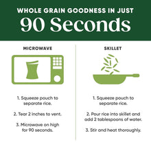 Load image into Gallery viewer, Organic Brown Jasmine Rice with Cilantro Lime - Quick 90-Second Meals (12 Pack)