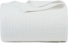 Load image into Gallery viewer, Soft Cotton Waffle Throw Blanket - 60x90 Inches Ideal for Napping &amp; Camping