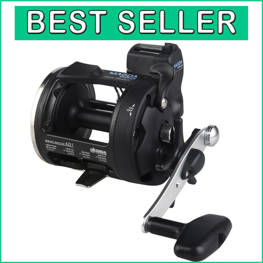 Corrosion-Resistant Fishing Reel with Line Counter and Stainless Steel Bearings