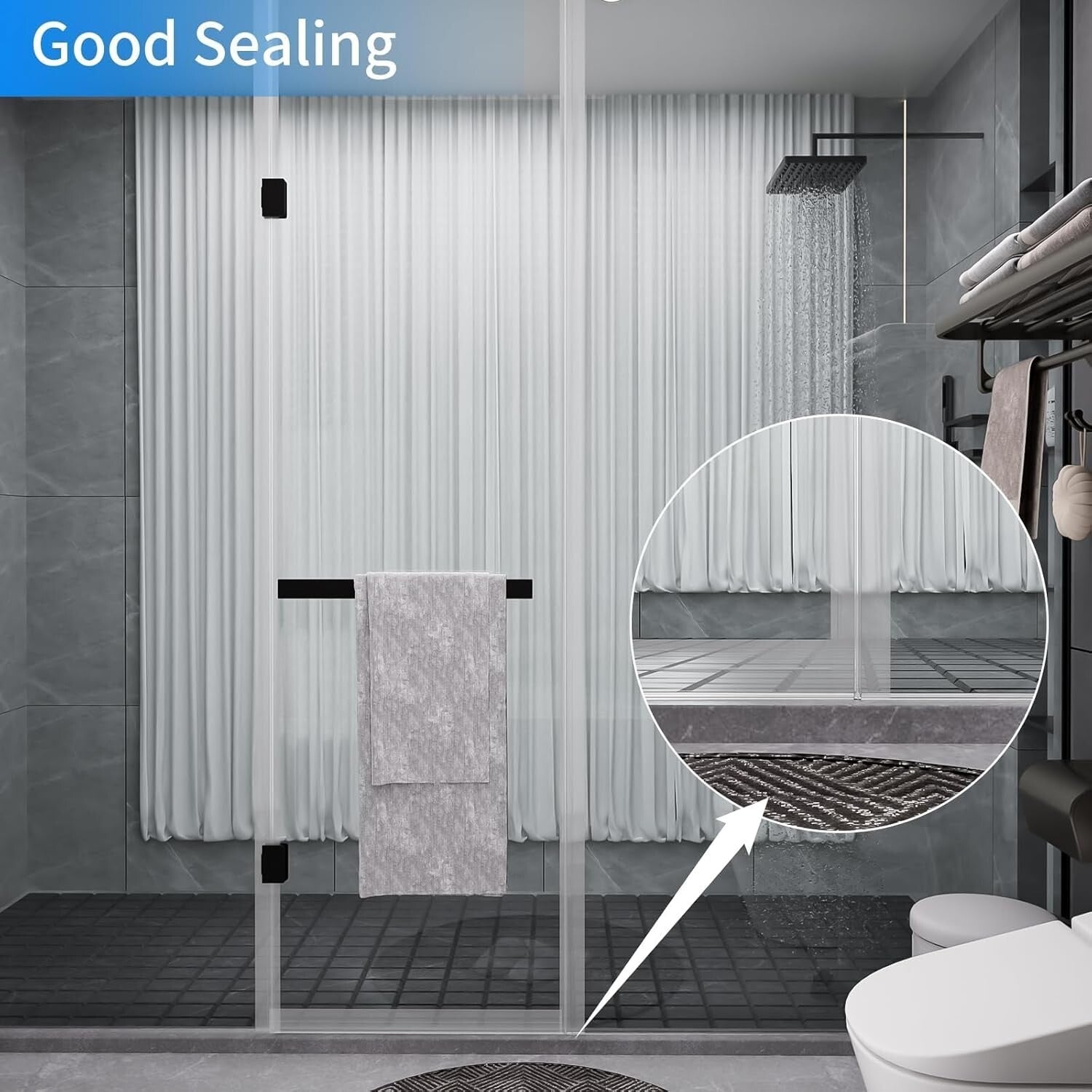 Premium Clear Silicone Door Draft Stopper - 36ft Weather Stripping for Gaps