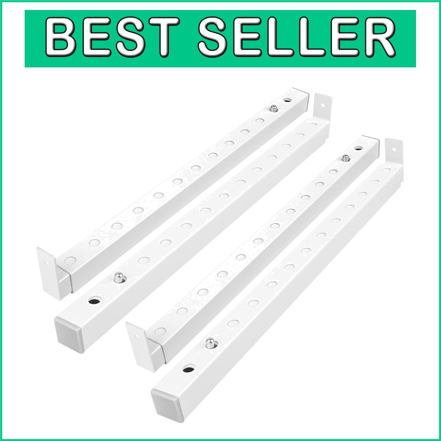 Adjustable Steel Window Security Bars (Set of 4) for Safety & Burglar Prevention