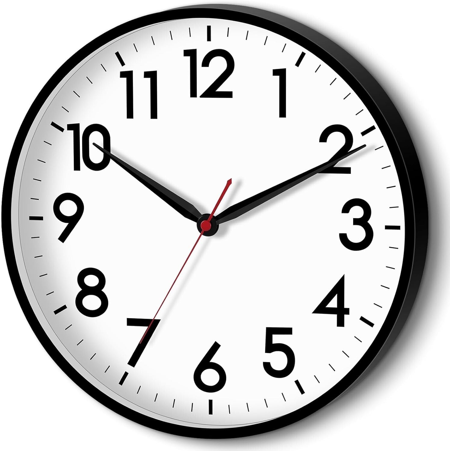 Modern 16" Wall Clock with Silent Sweep Movement - Ideal for Indoor/Outdoor Use