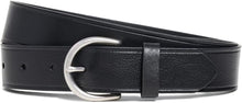 Load image into Gallery viewer, Chic Women's Medium Leather Belt with Durable Silver Buckle - Imported Quality