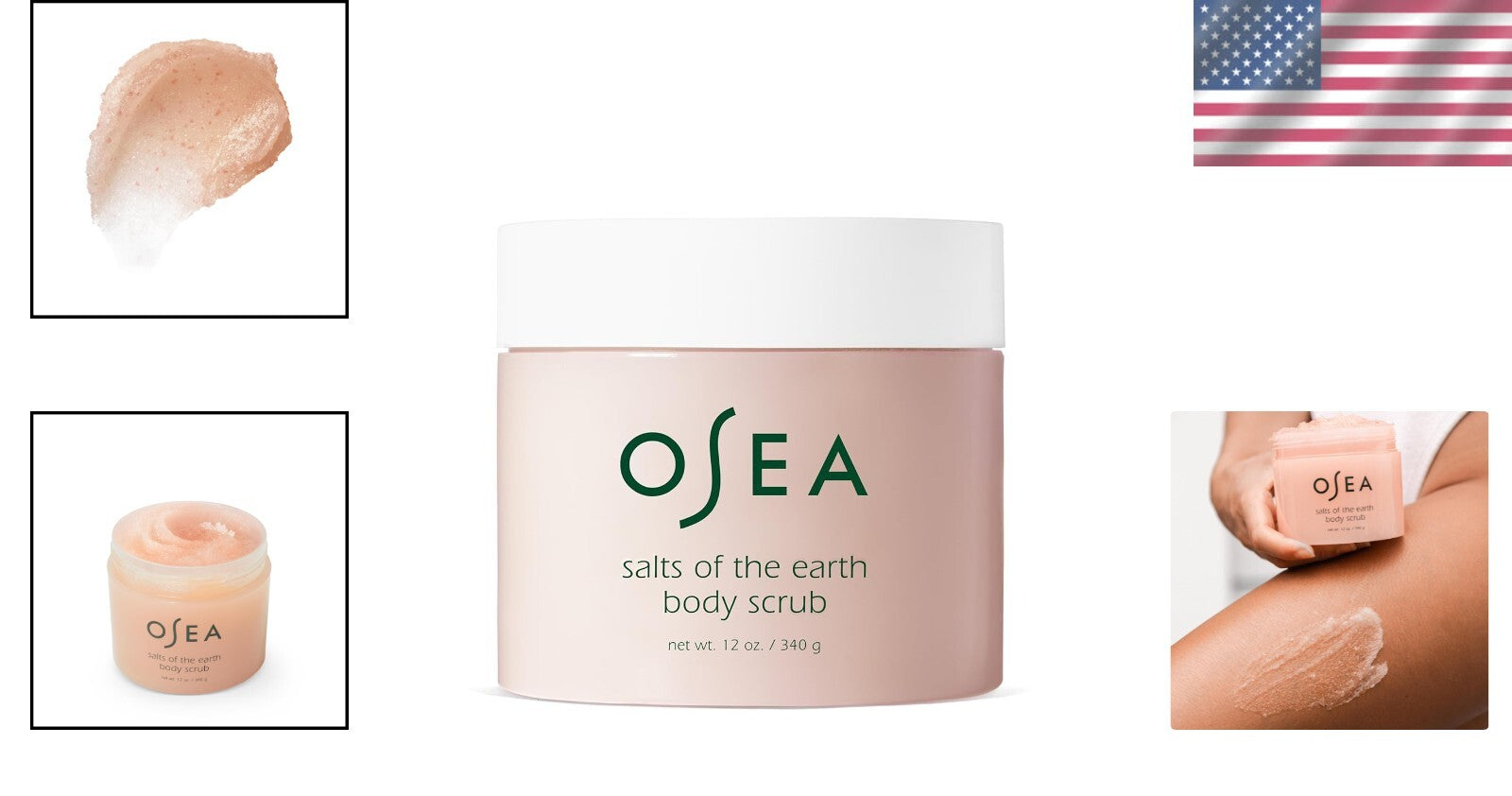 Gentle Exfoliating Body Scrub - 12 oz Vegan Pink Himalayan Salt & Shea Butter