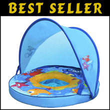 Load image into Gallery viewer, Adjustable Sunshade Baby Pool Float - Super Buoyant for Ages 6-24 Months